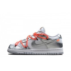 Off-White x Dunks Low "Silver/White"