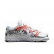 Off-White x Dunks Low "Silver/White"