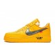 Off-White x Air Force 1 Low "Lemonade" “University Gold”