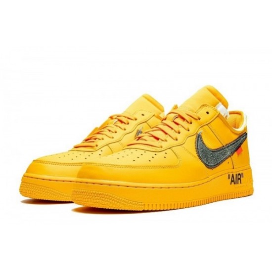 Off-White x Air Force 1 Low "Lemonade" “University Gold”