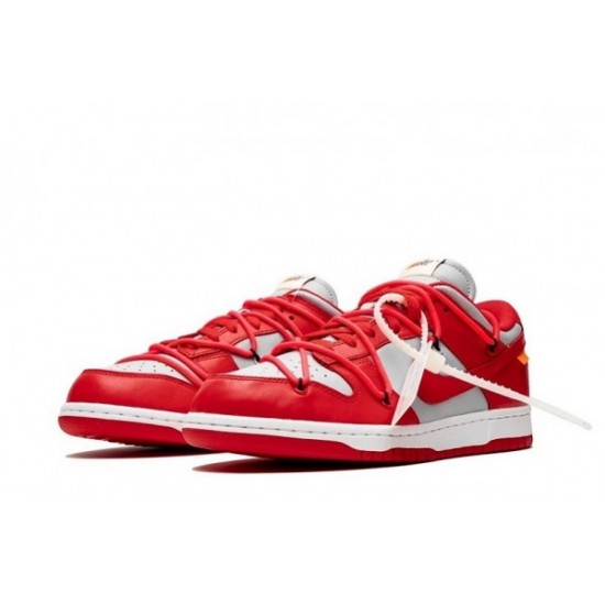 Off-White x Nike Dunk Low  “University Red”