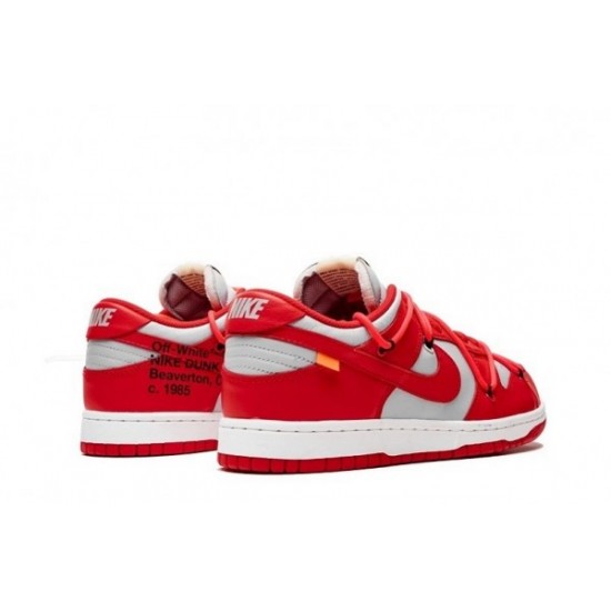 Off-White x Nike Dunk Low  “University Red”