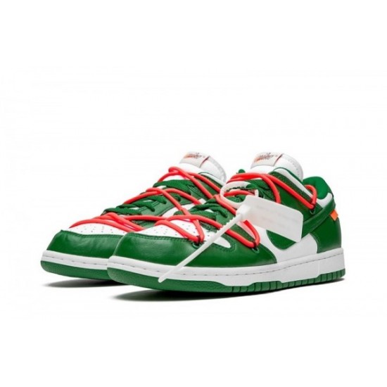 Off-White x Nike Dunk Low "Pine Green"