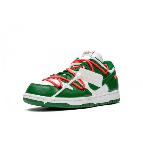 Off-White x Nike Dunk Low "Pine Green"