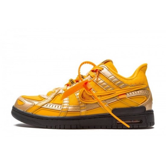 Off-White x Air Rubber Dunk "University Gold"