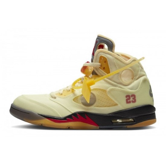 Off-White x Air Jordan 5 “Sail"