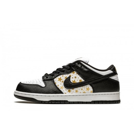 Supreme x SB Dunk Low Stars "Black"