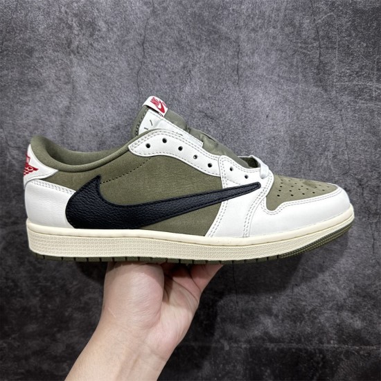 Travis Scott x Air Jordan 1 Low “Medium Olive"