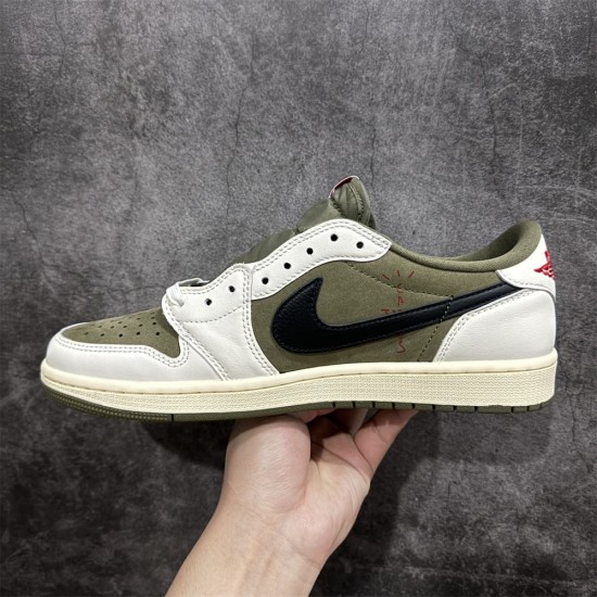 Travis Scott x Air Jordan 1 Low “Medium Olive"