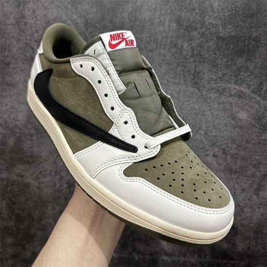 Travis Scott x Air Jordan 1 Low “Medium Olive"