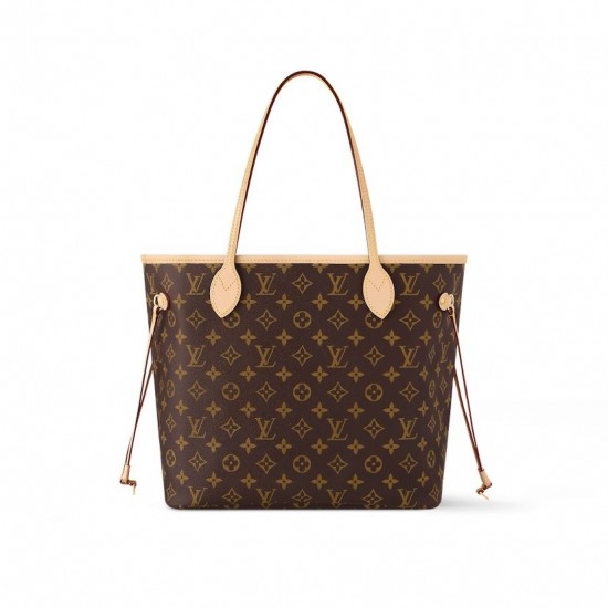 LV Neverfull Monogram MM Tote Cerise Red M41177 