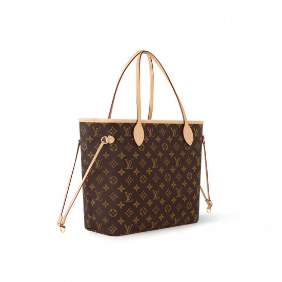 LV Neverfull Monogram MM Tote Cerise Red M41177 