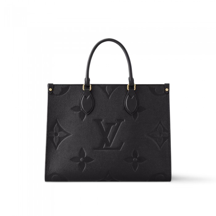 LV ONTHEGO Black Monogram Empreinte Leather MM M45595