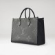 LV ONTHEGO Black Monogram Empreinte Leather MM M45595