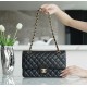 CHANEL Medium Classic Flap Handbag  Grained Calfskin & Gold Metal