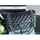 CHANEL Medium Classic Handbag Lambskin & Silver Metal