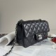 CHANEL Small Classic Handbag Lambskin & Silver Metal