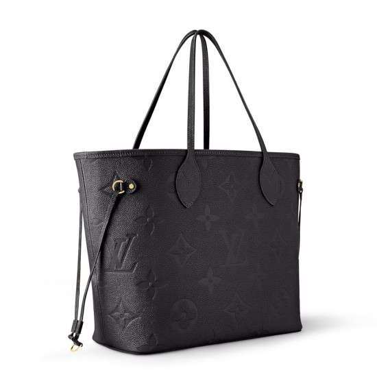 LV NEVERFULL MM M45685 Monogram Empreinte Black