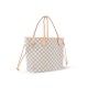 LV Neverfull Damier Azur MM Rose Ballerine Pink N41605