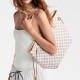 LV Neverfull Damier Azur MM Tote Beige N41361