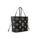 LV Neverfull MM Tote M58907 Black Monogram Empreinte