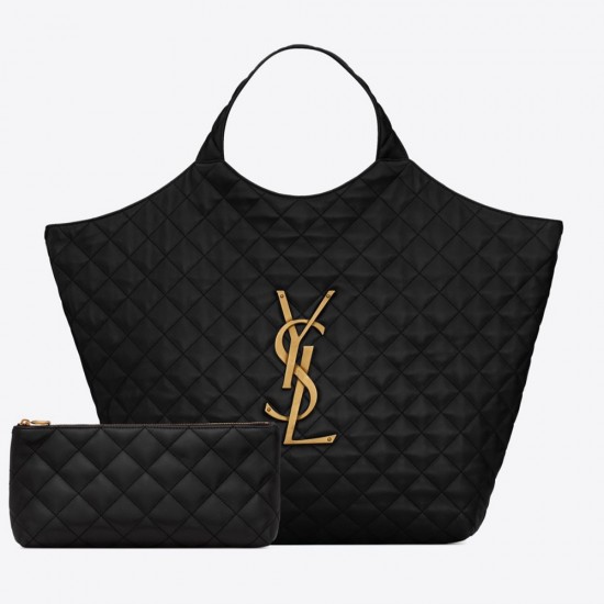 SAINT LAURENT ICARE Maxi Shopping Bag In Quilted Lambskin