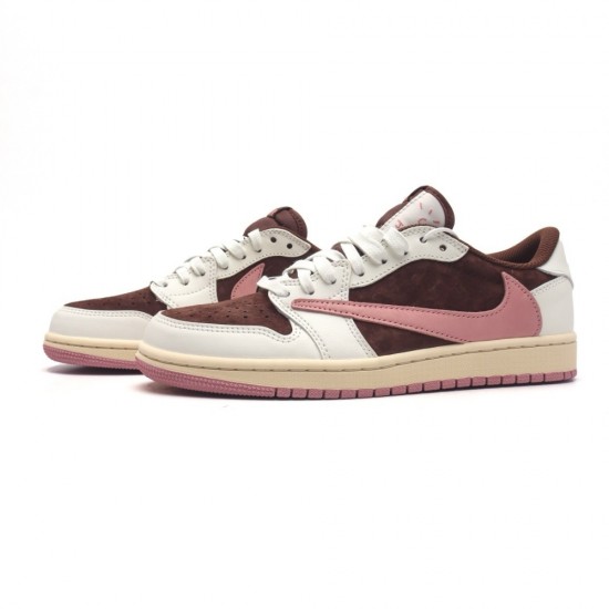 Travis Scott x Jordan 1 Retro Low "Brown Pink"