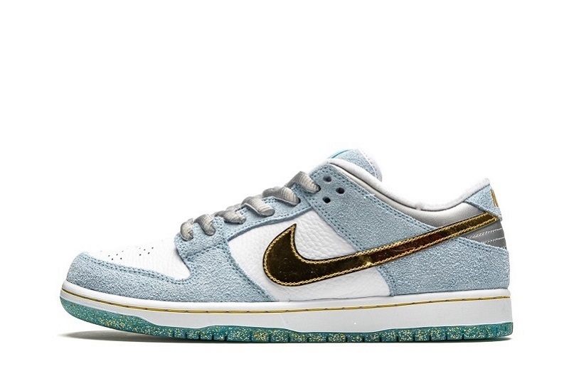 Sean Cliver x SB Dunk Low White Blue Reps (1)