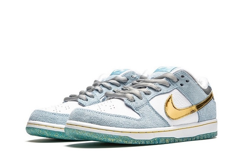 Sean Cliver x SB Dunk Low White Blue Reps (2)