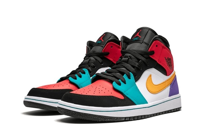 Air Jordan 1 Mid Multicolor Reps Online (2)