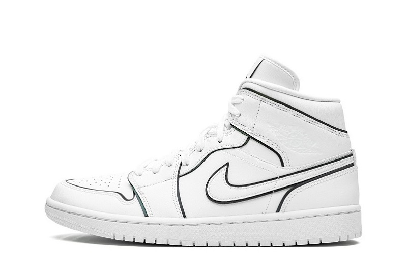 Air Jordan 1 Mid Iridescent White Reps (1)