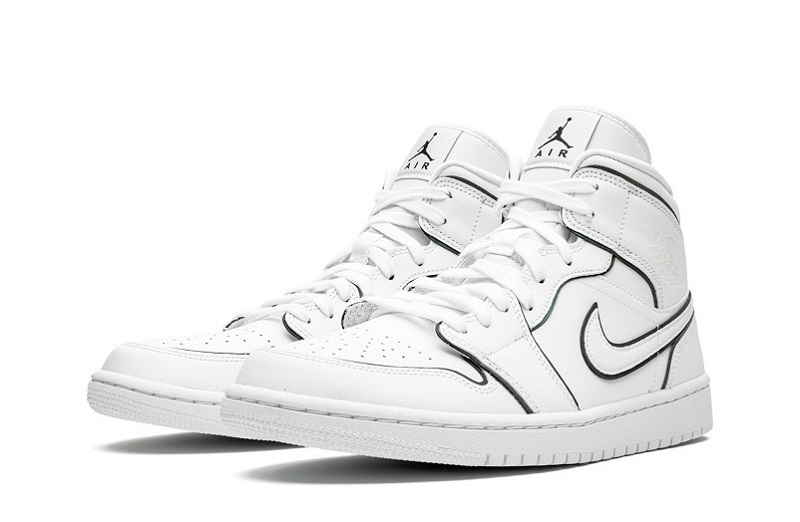 Air Jordan 1 Mid Iridescent White Reps (2)