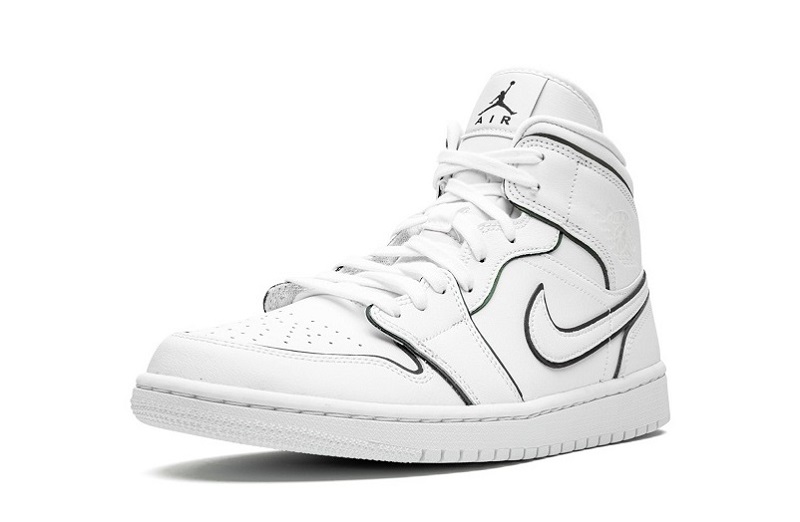 Air Jordan 1 Mid Iridescent White Reps (4)