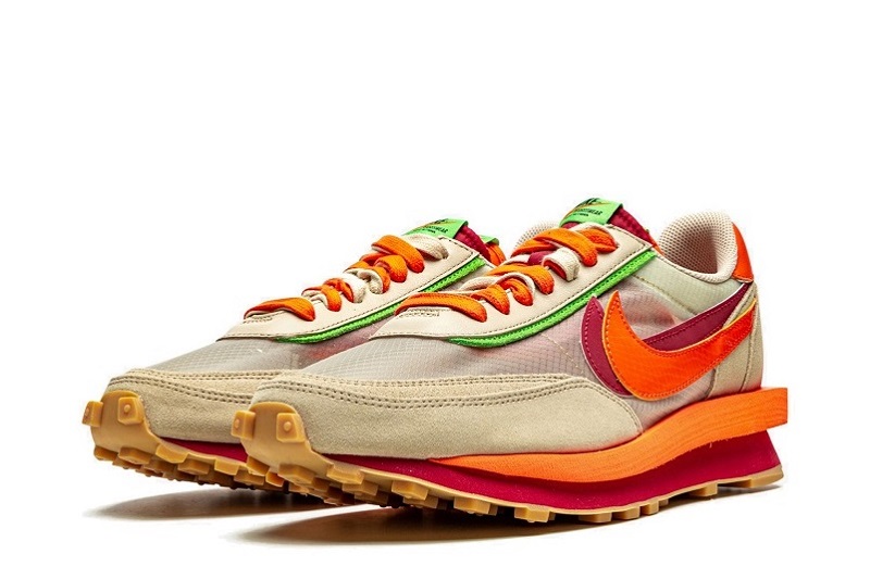 Clot x Sacai x Nike LDWaffle Orange Blaze Reps (2)