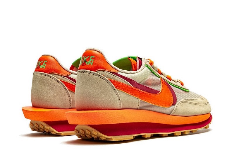 Clot x Sacai x Nike LDWaffle Orange Blaze Reps (3)