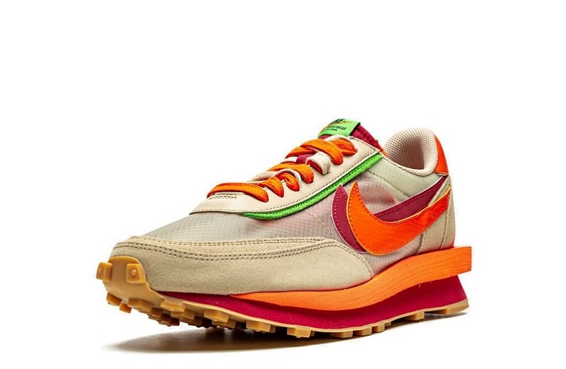 Clot x Sacai x Nike LDWaffle Orange Blaze Reps (4)