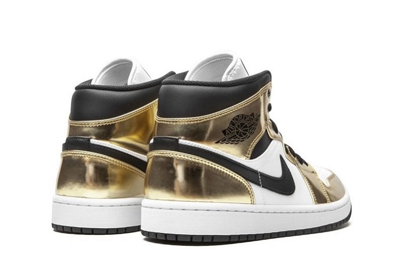 Air Jordan 1 Mid Metallic Gold Reps (2)