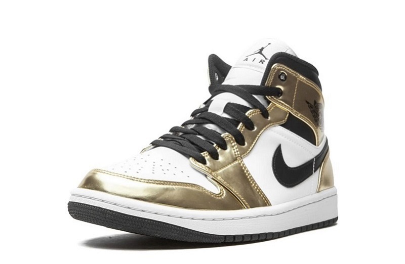 Air Jordan 1 Mid Metallic Gold Reps (3)