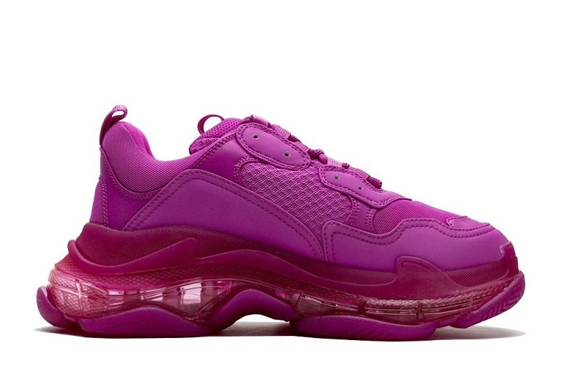 Balenciaga Triple S Clear Sole Plum Red Reps (2)