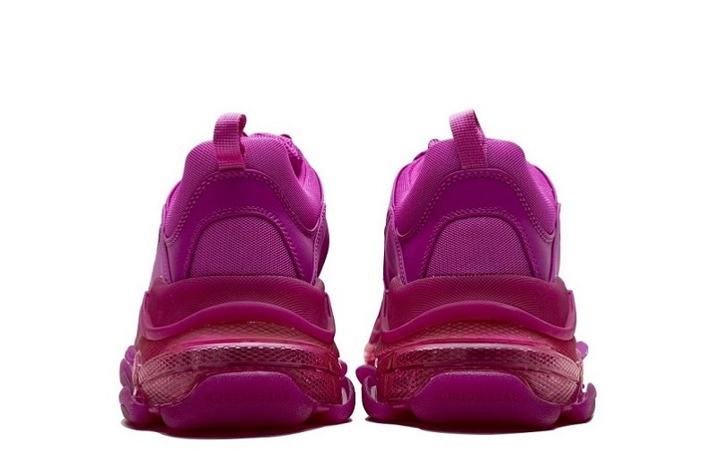 Balenciaga Triple S Clear Sole Plum Red Reps (5)