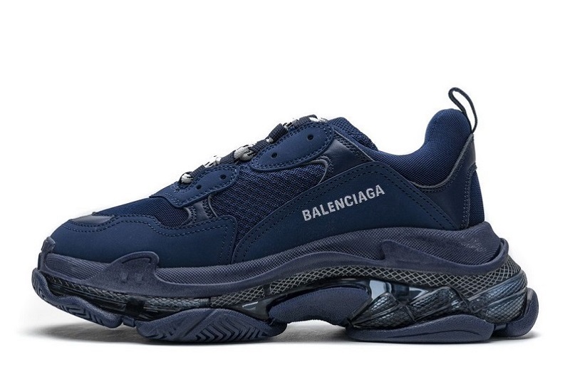 Balenciaga Triple S Clear Sole Dark Blue Reps (1)