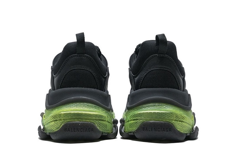 Balenciaga Triple S Clear Sole Black Green Reps (5)