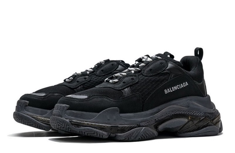 Balenciaga Triple S Clear Sole Black Reps (3)