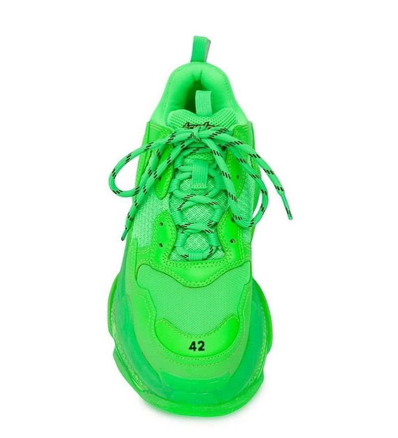 Balenciaga Triple S Clear Sole Fluo Green Reps (4)