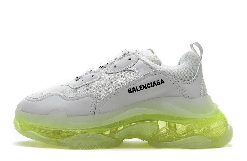 Balenciaga Triple S Clear Sole White Green Reps (1)