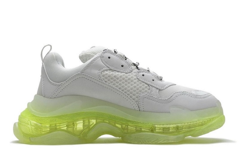 Balenciaga Triple S Clear Sole White Green Reps (2)