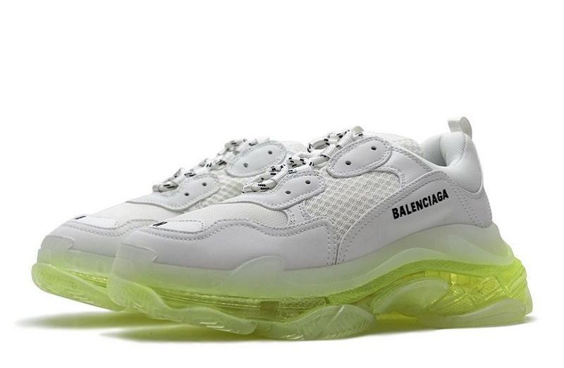 Balenciaga Triple S Clear Sole White Green Reps (3)