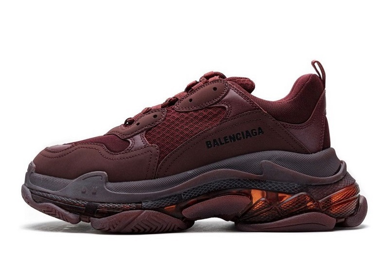 Balenciaga Triple S Clear Sole Red Wine Reps (1)