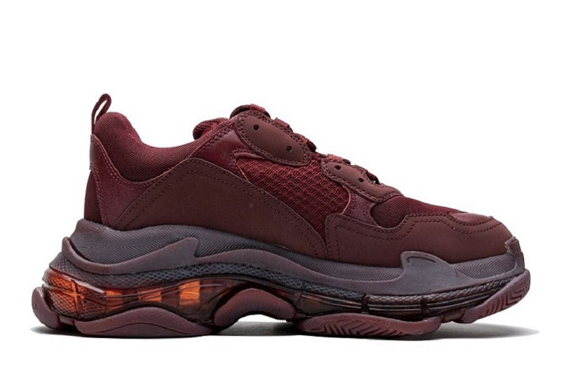 Balenciaga Triple S Clear Sole Red Wine Reps (2)