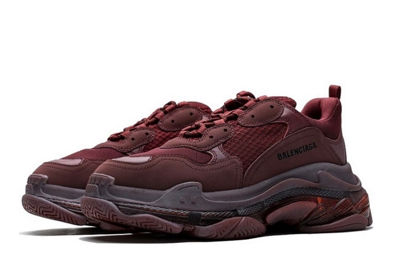 Balenciaga Triple S Clear Sole Red Wine Reps (3)